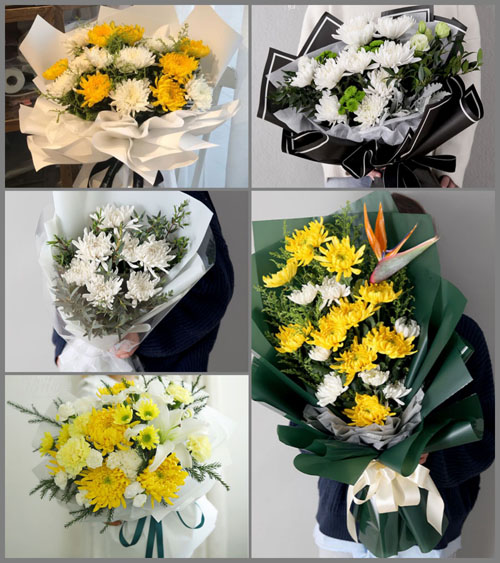 浙江省台州玉环县玉城街道北山村白事花束代送